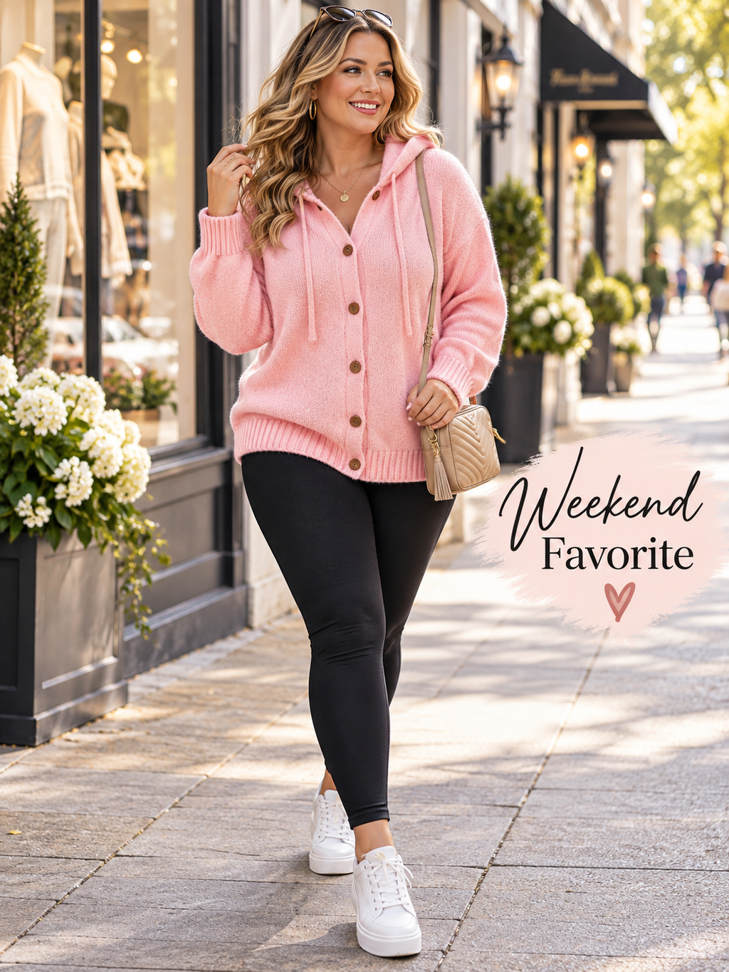 Cozy Charm Hooded Cardigan