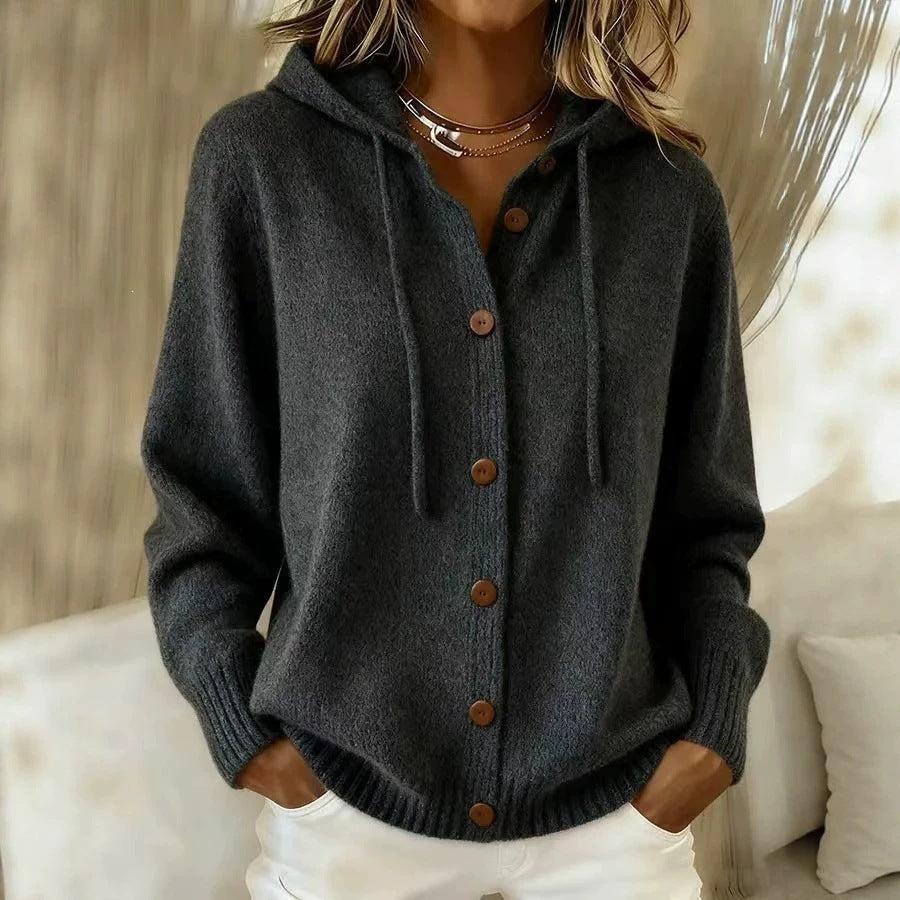 Cozy Charm Hooded Cardigan