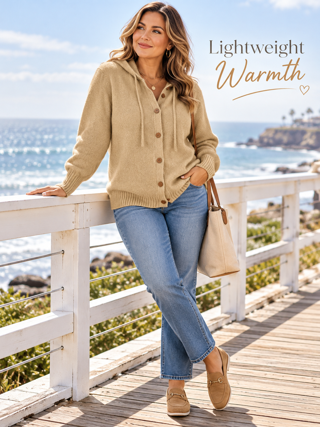 Cozy Charm Hooded Cardigan