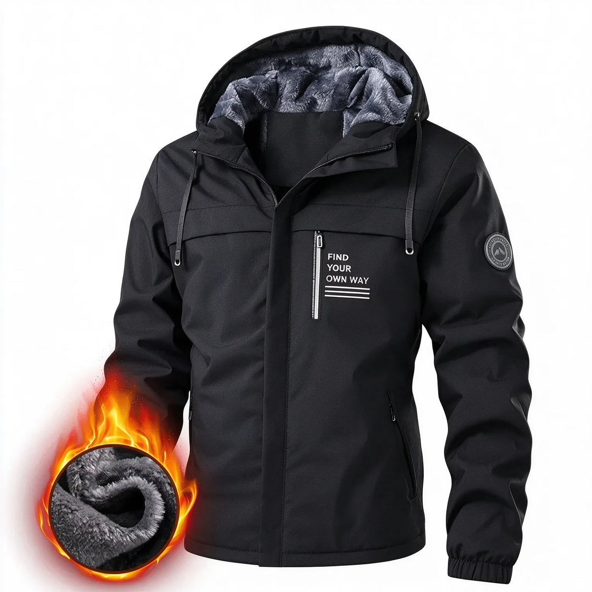 Men’s Outdoor Wind Jacket with Removable Hood