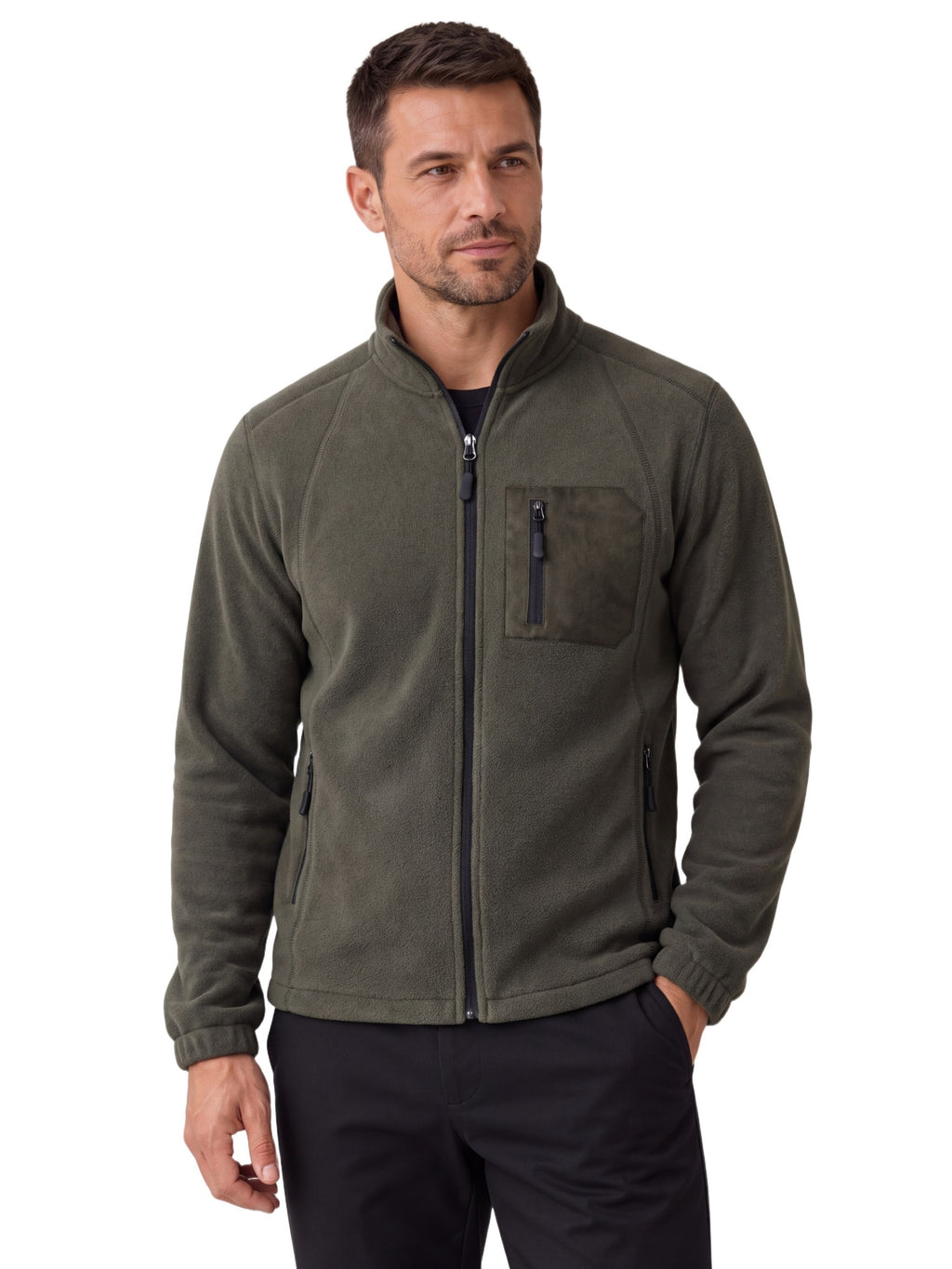 Men's Thick Polar Fleece Casual Warm Fleece Sweatshirt