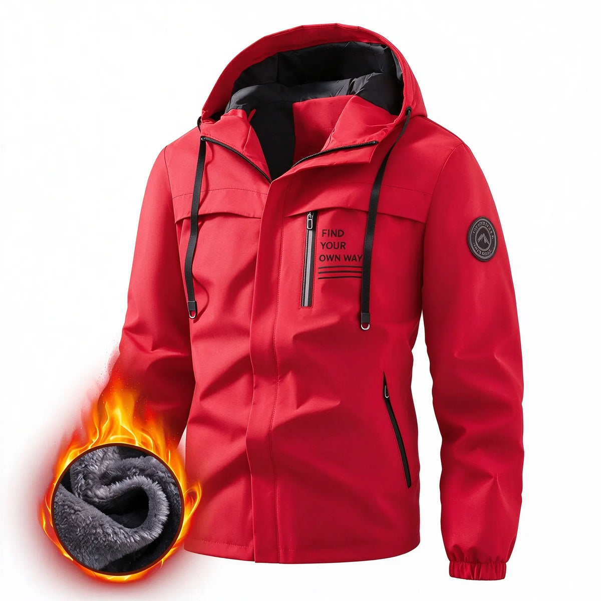 Men’s Outdoor Wind Jacket with Removable Hood