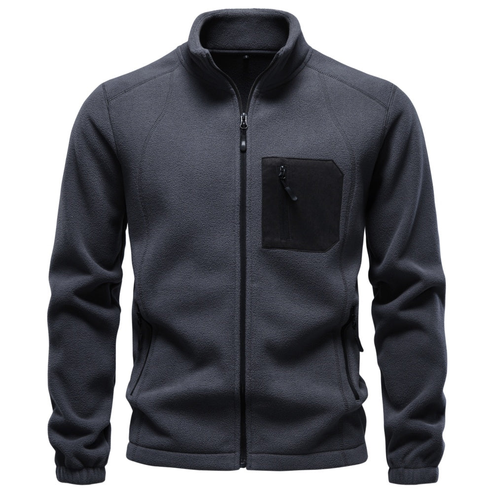 Men's Thick Polar Fleece Casual Warm Fleece Sweatshirt