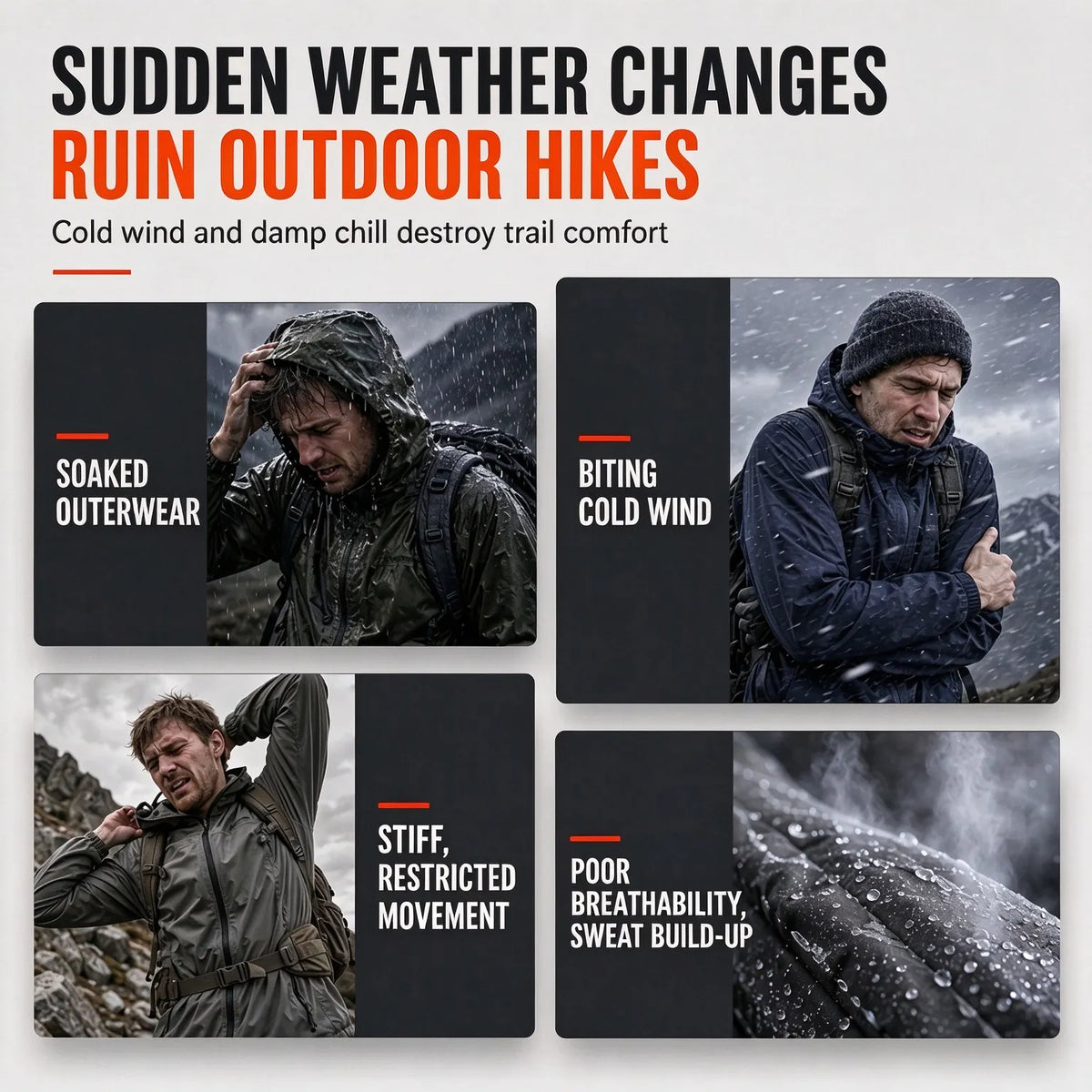 Men’s Outdoor Wind Jacket with Removable Hood