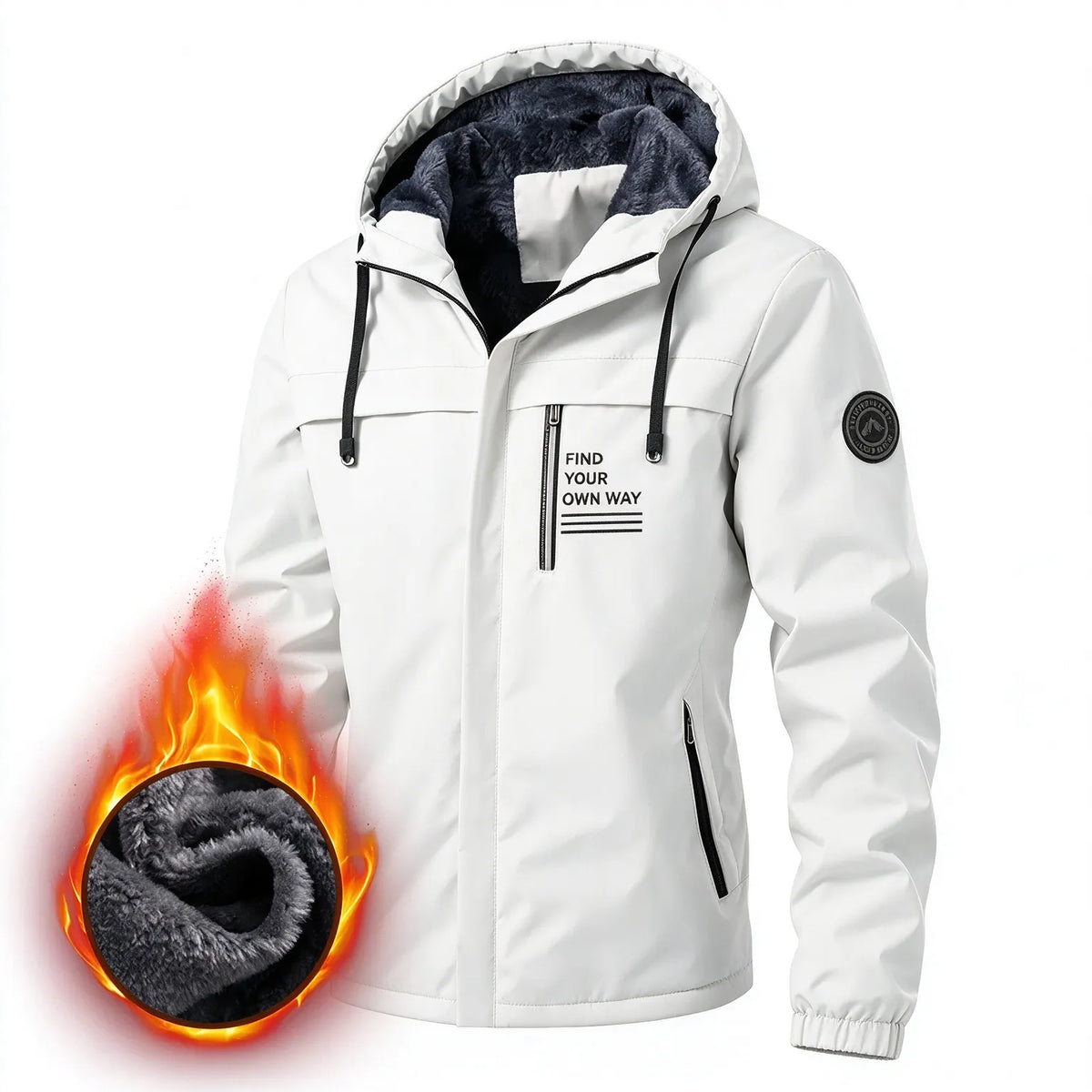 Men’s Outdoor Wind Jacket with Removable Hood
